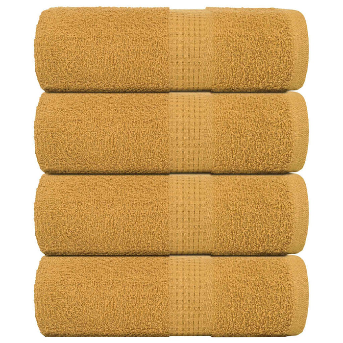 Prosoape de baie, FROGN, 4 buc., aurii, 30x30 cm, 360 g/m² WALTI