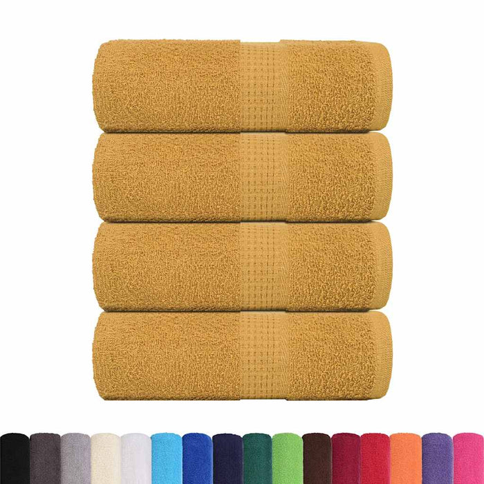 Prosoape de baie, FROGN, 4 buc., aurii, 30x30 cm, 360 g/m² WALTI