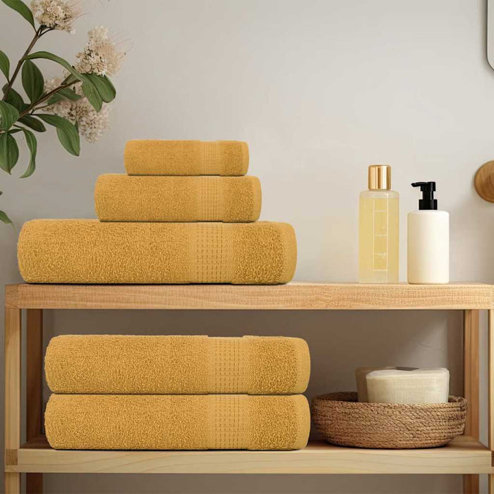 Prosoape de baie, FROGN, 4 buc., aurii, 30x30 cm, 360 g/m² WALTI