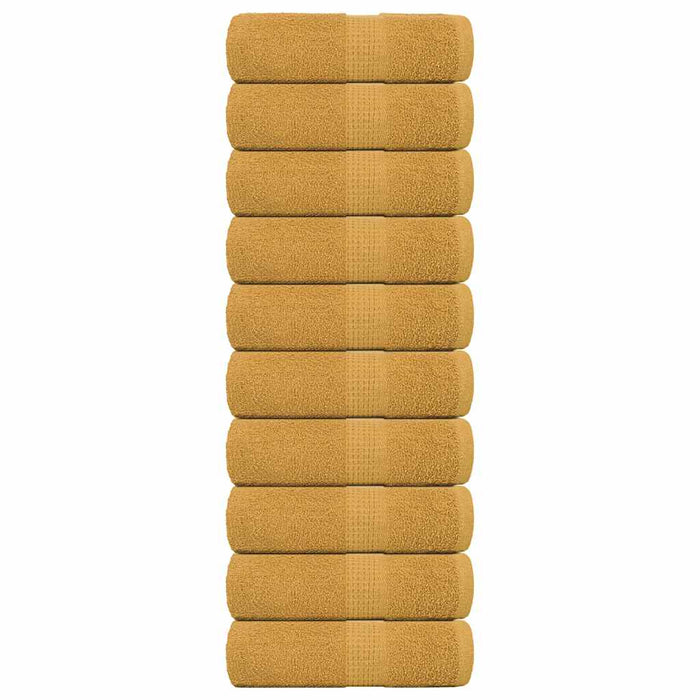 Prosoape de săpun 10 buc Aur 30x30 cm 360 g/m² 100% bumbac - WALTI WALTI