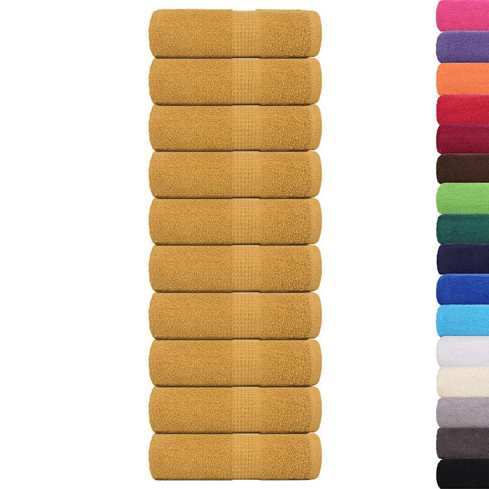 Prosoape de săpun 10 buc Aur 30x30 cm 360 g/m² 100% bumbac - WALTI WALTI