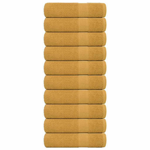 Prosoape de baie 10 buc Aur 100x150 cm 360 g/m² 100% bumbac - WALTI WALTI