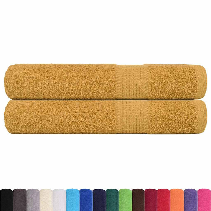 Prosoape FROGN 2 buc., aurii, 100x200 cm, 360 g/m² WALTI