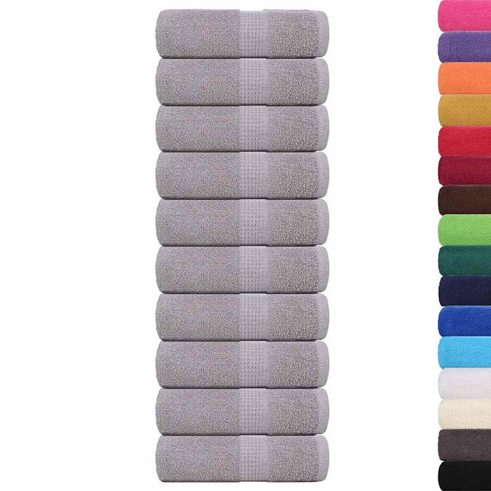 Prosoape de baie, FROGN, 10 buc., gri, 30x30 cm, 360 g/m² WALTI
