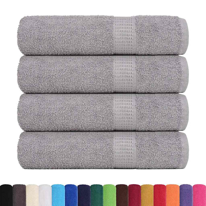 Prosoape de baie, FROGN, 4 buc., gri, 100x150 cm, 360 g/m² WALTI