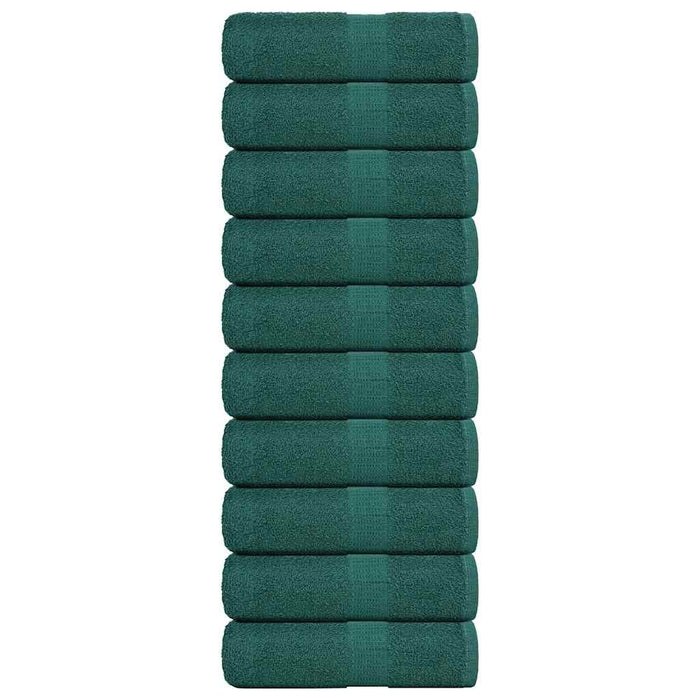 Prosoape de săpun 10 buc Verde 30x30 cm 360 g/m² 100% bumbac - WALTI WALTI