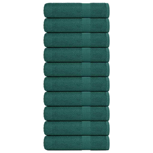 Prosoape de mână 10 buc Verde 50x100 cm 360 g/m² 100% bumbac - WALTI WALTI