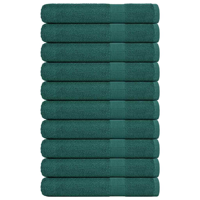 Prosoape 10 buc Verde 100x200 cm 360 g/m² 100% bumbac - WALTI WALTI