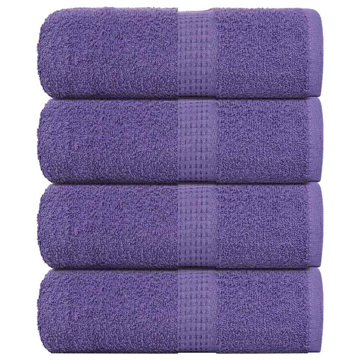 Prosoape de săpun 4 buc Violet 30x30 cm 360 g/m² 100% bumbac - WALTI WALTI