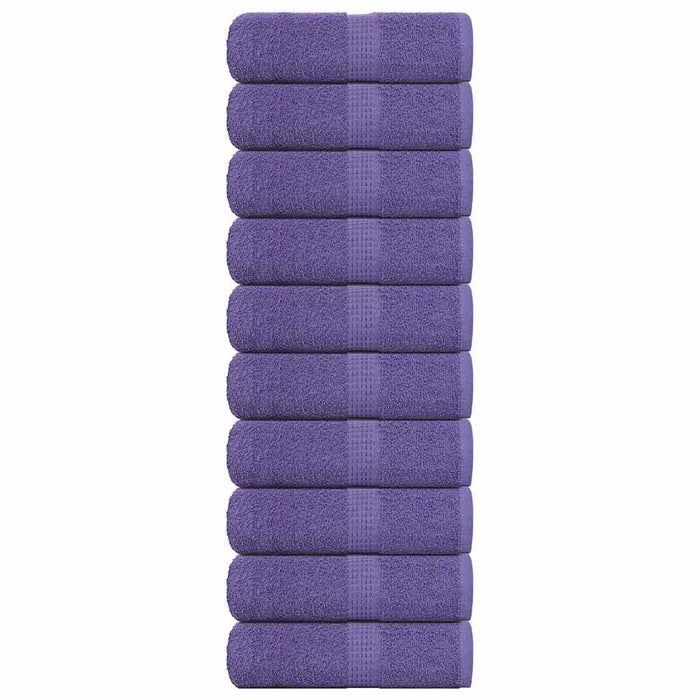 Prosoape de săpun 10 buc Violet 30x30 cm 360 g/m² 100% bumbac - WALTI WALTI