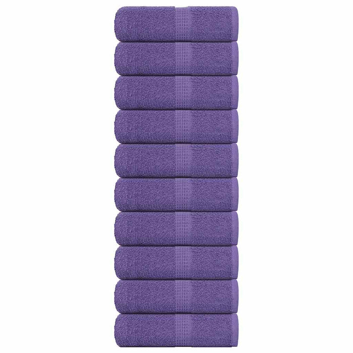 Prosoape pentru oaspeți 10 buc Violet 360 g/m² 100% bumbac - WALTI WALTI