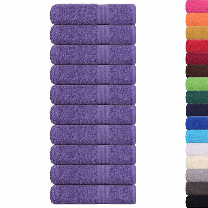 Prosoape de mână 10 buc Violet 50x100 cm 360 g/m² 100% bumbac - WALTI WALTI