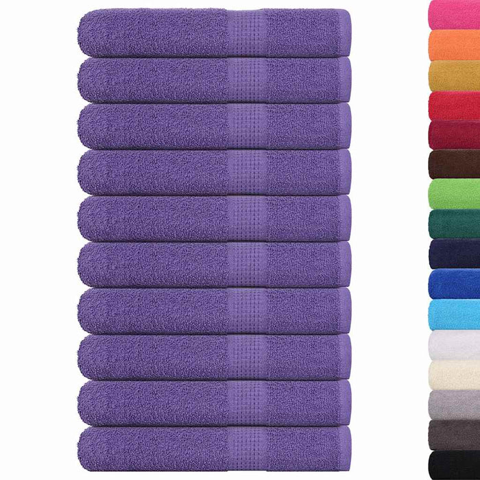 Prosoape 10 buc Violet 100x200 cm 360 g/m² 100% bumbac - WALTI WALTI