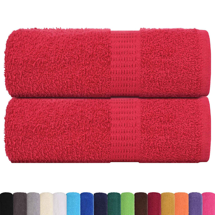 Prosoape de baie, FROGN, 2 buc., roșu, 30x30 cm, 360 g/m² WALTI