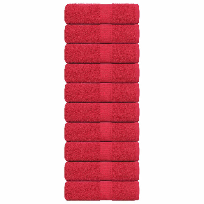 Prosoape de baie, FROGN, 10 buc., roșu, 30x30 cm, 360 g/m² WALTI