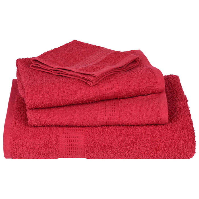 Prosoape de baie, FROGN, 10 buc., roșu, 30x30 cm, 360 g/m² WALTI