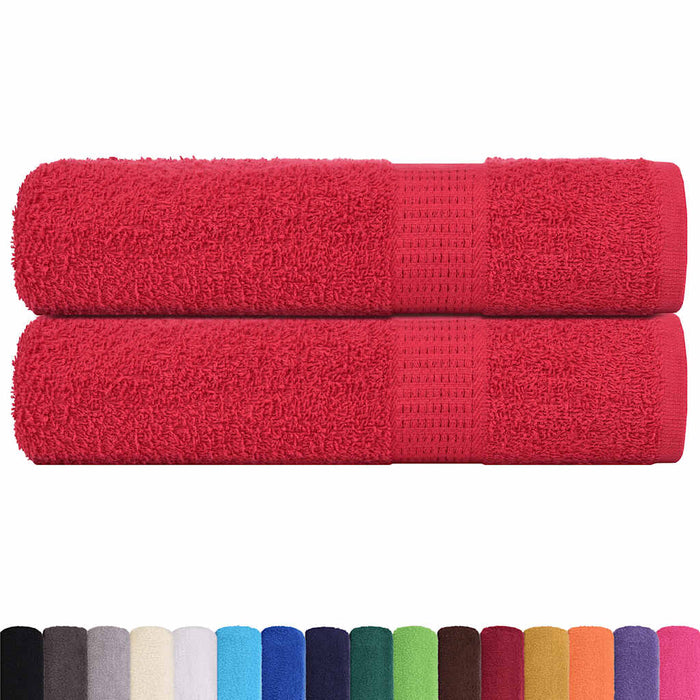 Prosoape de mâini, FROGN, 2 buc., roșu, 50x100 cm, 360 g/m² WALTI