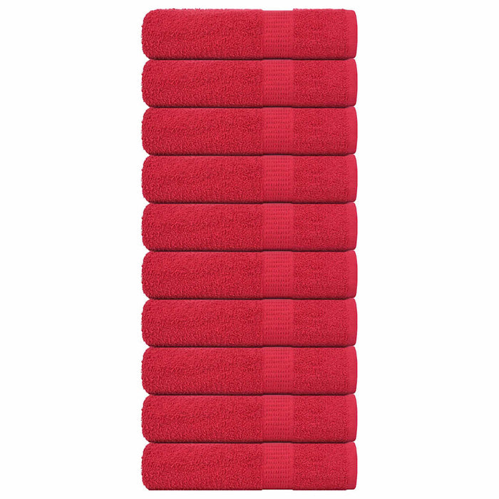 Prosoape de mâini, FROGN, 10 buc., roșu, 50x100 cm, 360 g/m² - WALTI WALTI