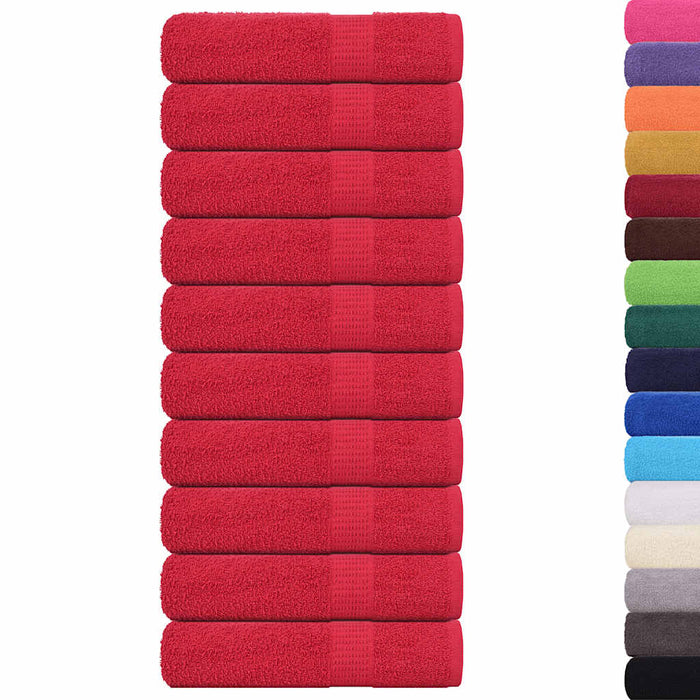 Prosoape de mâini, FROGN, 10 buc., roșu, 50x100 cm, 360 g/m² - WALTI WALTI