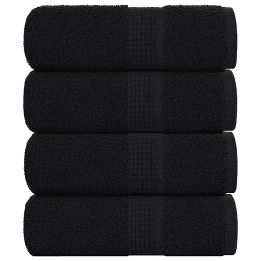 Prosoape cu săpun 4 buc Negru 30x30 cm 360 g/m² 100% bumbac - WALTI WALTI