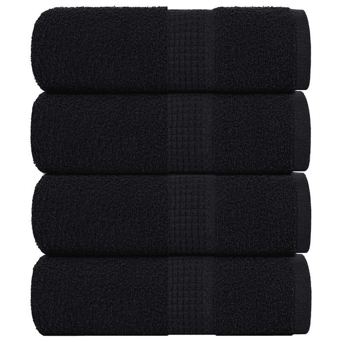 Prosoape cu săpun 4 buc Negru 30x30 cm 360 g/m² 100% bumbac - WALTI WALTI