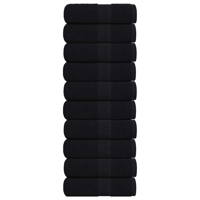 Prosoape de baie, FROGN, 10 buc., negru, 30x30 cm, 360 g/m² WALTI