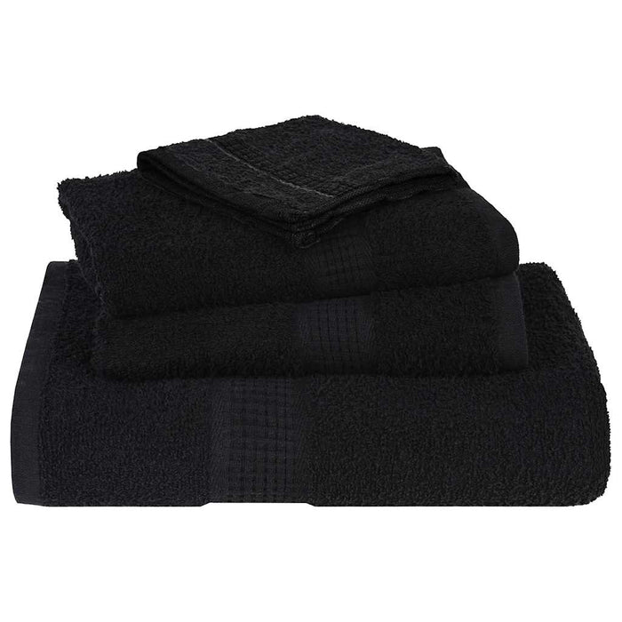Prosoape de baie, FROGN, 10 buc., negru, 30x30 cm, 360 g/m² WALTI