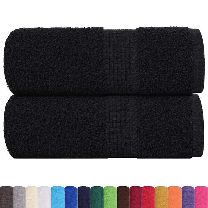 Prosoape de oaspeți, FROGN, 2 buc., negru, 30x50 cm, 360 g/m² WALTI