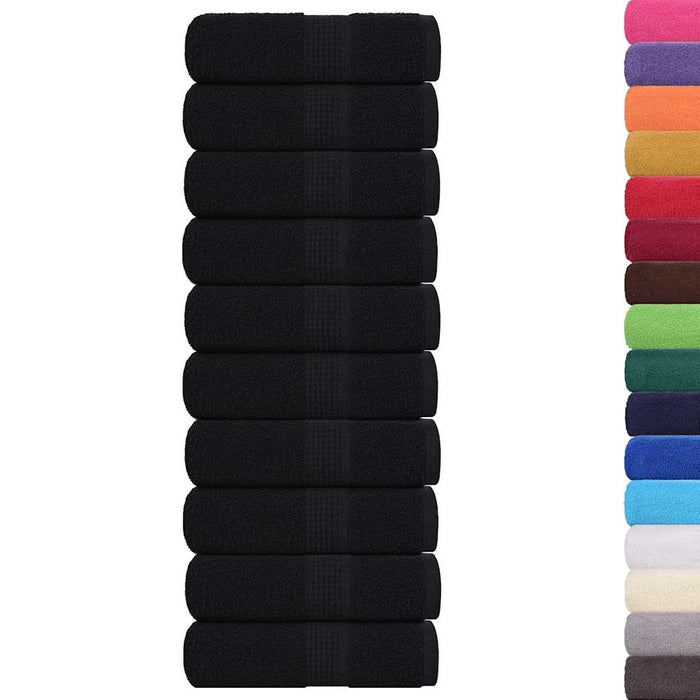 Prosoape de oaspeți, FROGN, 10 buc., negru, 30x50 cm, 360 g/m² WALTI