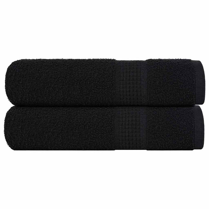Prosoape de mâini, FROGN, 2 buc., negru, 50x100 cm, 360 g/m² WALTI