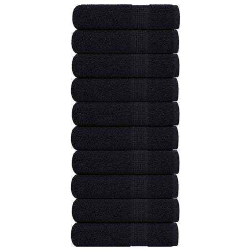 Prosoape de mână 10 buc Negru 50x100 cm 360 g/m² 100% bumbac - WALTI WALTI