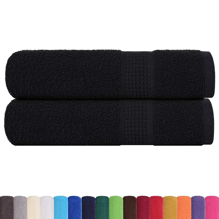 Prosoape de duș, FROGN, 2 buc., negru, 70x140 cm, 360 g/m² WALTI