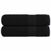 Prosoape de baie 2 buc Negru 100x150 cm 360 g/m² 100% bumbac - WALTI WALTI