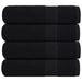 Prosoape de baie 4 buc Negru 100x150 cm 360 g/m² 100% bumbac - WALTI WALTI