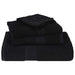 Prosoape de baie 4 buc Negru 100x150 cm 360 g/m² 100% bumbac - WALTI WALTI