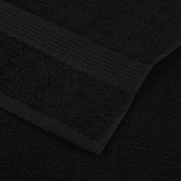 Prosoape de baie 10 buc Negru 100x150 cm 360 g/m² 100% bumbac - WALTI WALTI