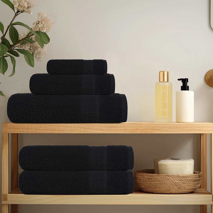 Prosoape pentru saună 2 buc Negru 80x200cm 360 g/m² 100% bumbac - WALTI WALTI