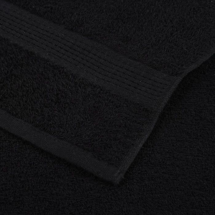 Prosoape pentru saună 4 buc Negru 80x200cm 360 g/m² 100% bumbac - WALTI WALTI