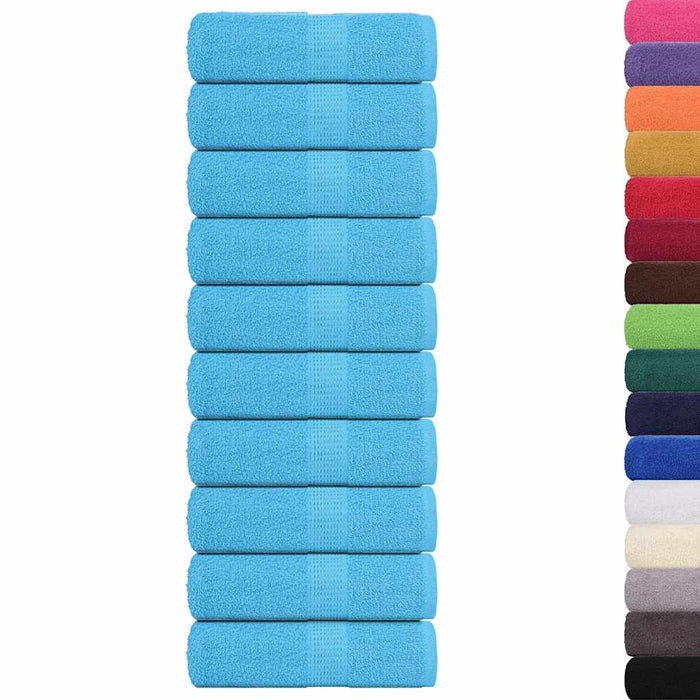 Prosoape de baie, FROGN, 10 buc., turcoaz, 30x30 cm, 360 g/m² WALTI