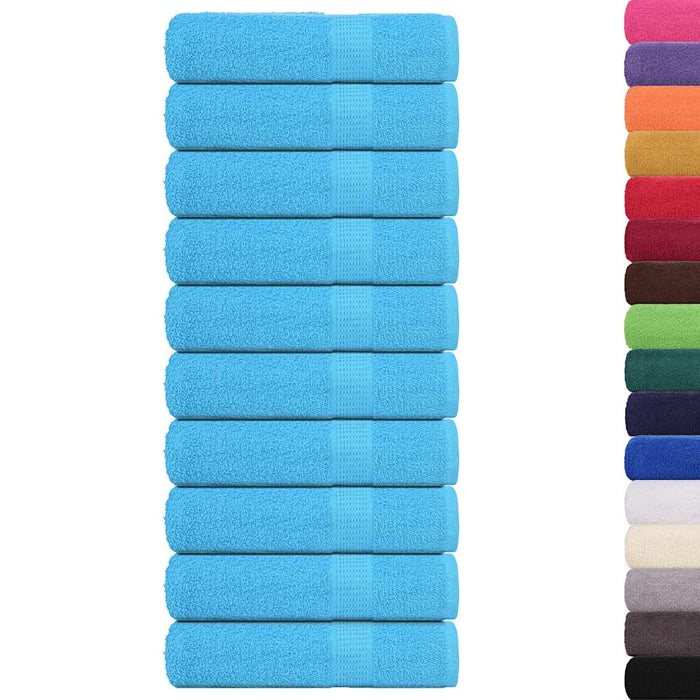 Prosoape de mâini, FROGN, 10 buc., turcoaz, 50x100 cm, 360 g/m² WALTI