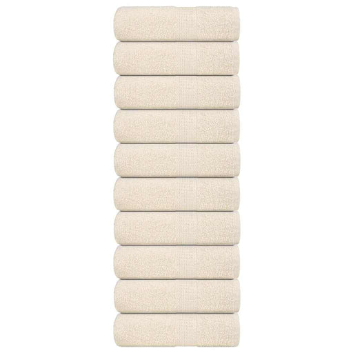 Prosoape cu săpun 10 buc cremă 30x30 cm 360 g/m² 100% bumbac - WALTI WALTI