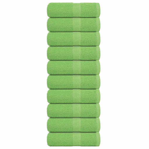 Prosoape de săpun 10 buc Verde măr 30x30cm 360 g/m² 100% bumbac - WALTI WALTI