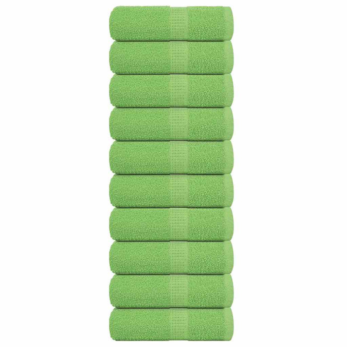 Prosoape de săpun 10 buc Verde măr 30x30cm 360 g/m² 100% bumbac - WALTI WALTI