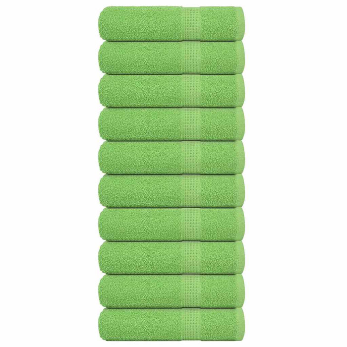 Prosoape de duș 10 buc Verde măr 70x140 cm 360 g/m² 100% bumbac - WALTI WALTI