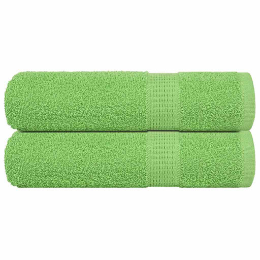 Prosoape de baie 2 buc Verde mere 100x150cm 360g/m² 100% bumbac - WALTI WALTI