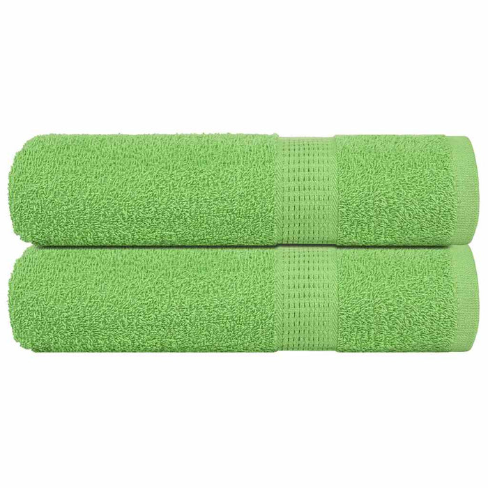 Prosoape de baie 2 buc Verde mere 100x150cm 360g/m² 100% bumbac - WALTI WALTI