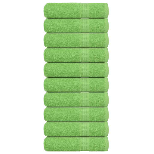 Prosoape de baie 10buc Verde mere 100x150cm 360g/m² 100% bumbac - WALTI WALTI