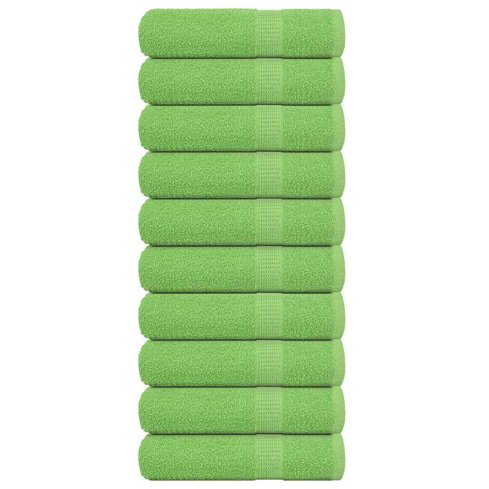 Prosoape de baie 10buc Verde mere 100x150cm 360g/m² 100% bumbac - WALTI WALTI