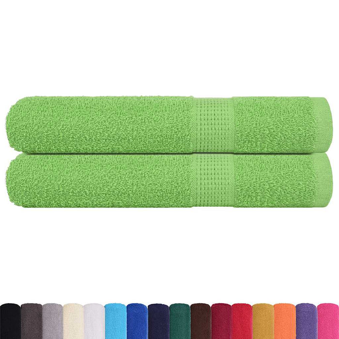 Prosoape saună 2 buc Verde măr 80x200 cm 360 g/m² 100% bumbac - WALTI WALTI