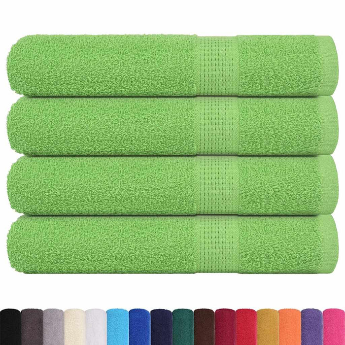 Prosoape saună 4 buc Verde măr 80x200 cm 360 g/m² 100% bumbac - WALTI WALTI